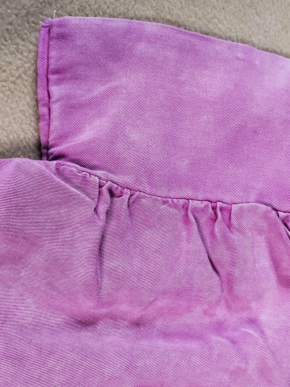 Womens Easel Button-Front Shirt in Lavender Pink - Picture 2 of 5